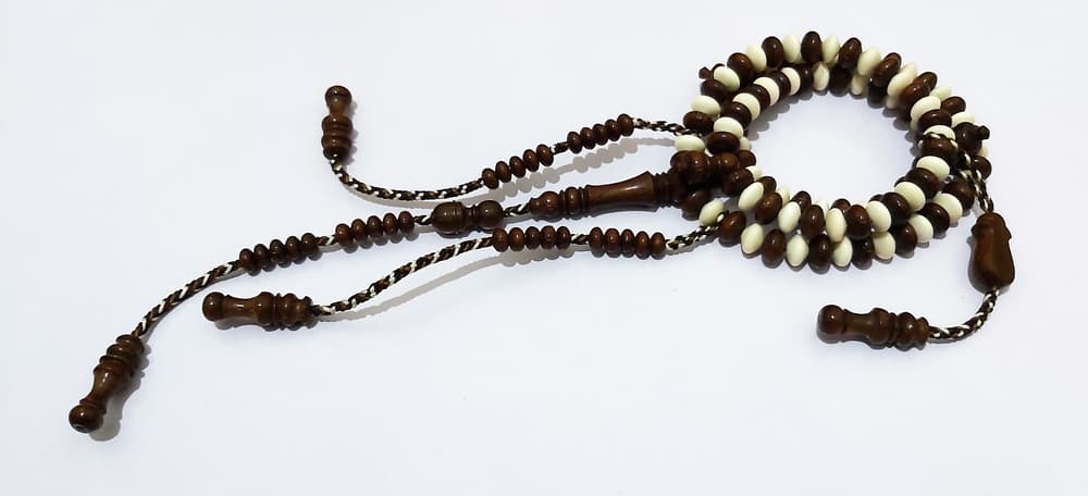 Bongossi wood & camel bones rosary