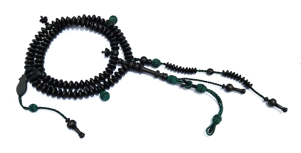 African Black Ebony Wood Rosary 