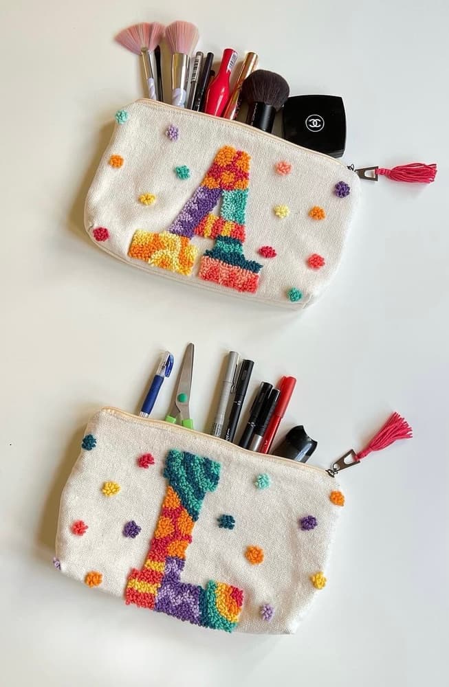 Pencil Case with a Letter