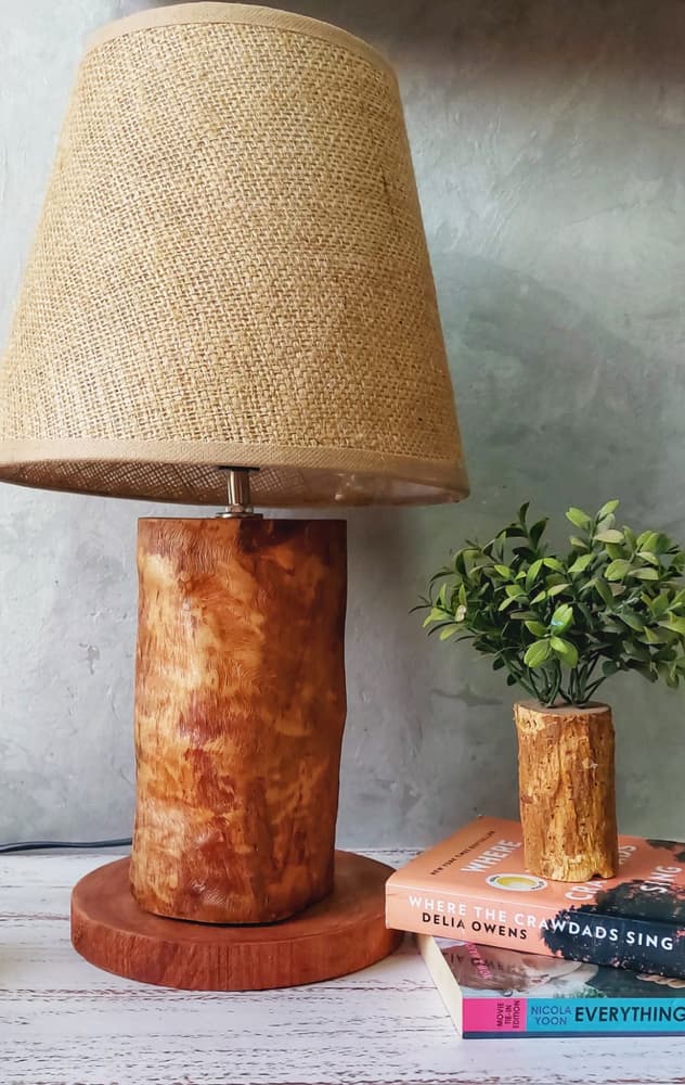 Wooden Lamp With Base