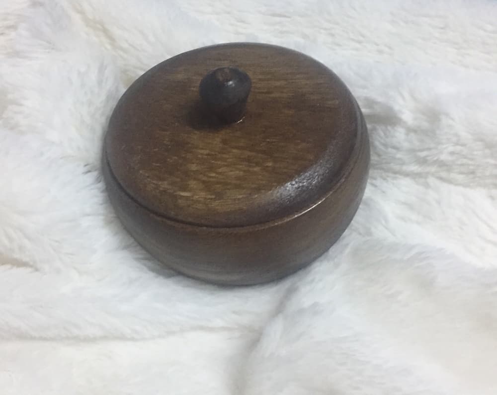 Wax wood bowl