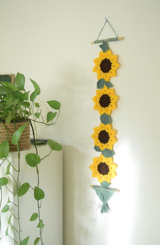 Sunflower wall hanging 