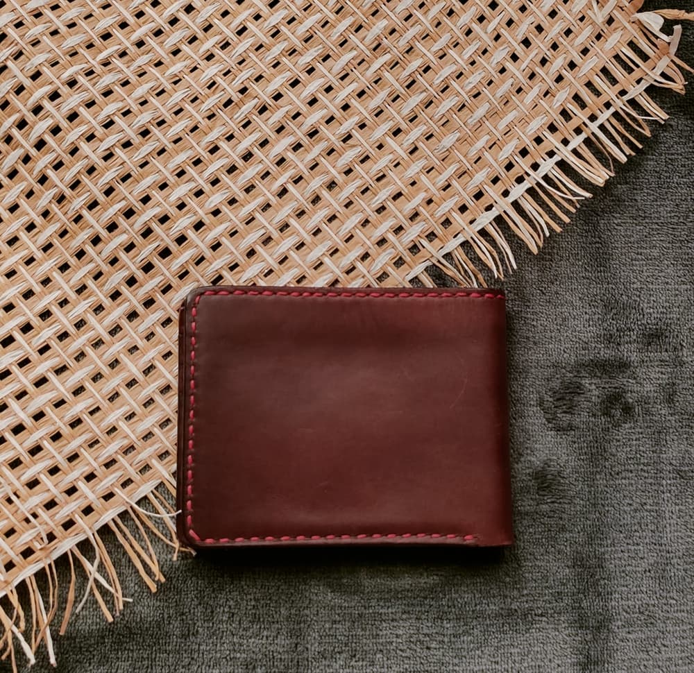 maroon wallet