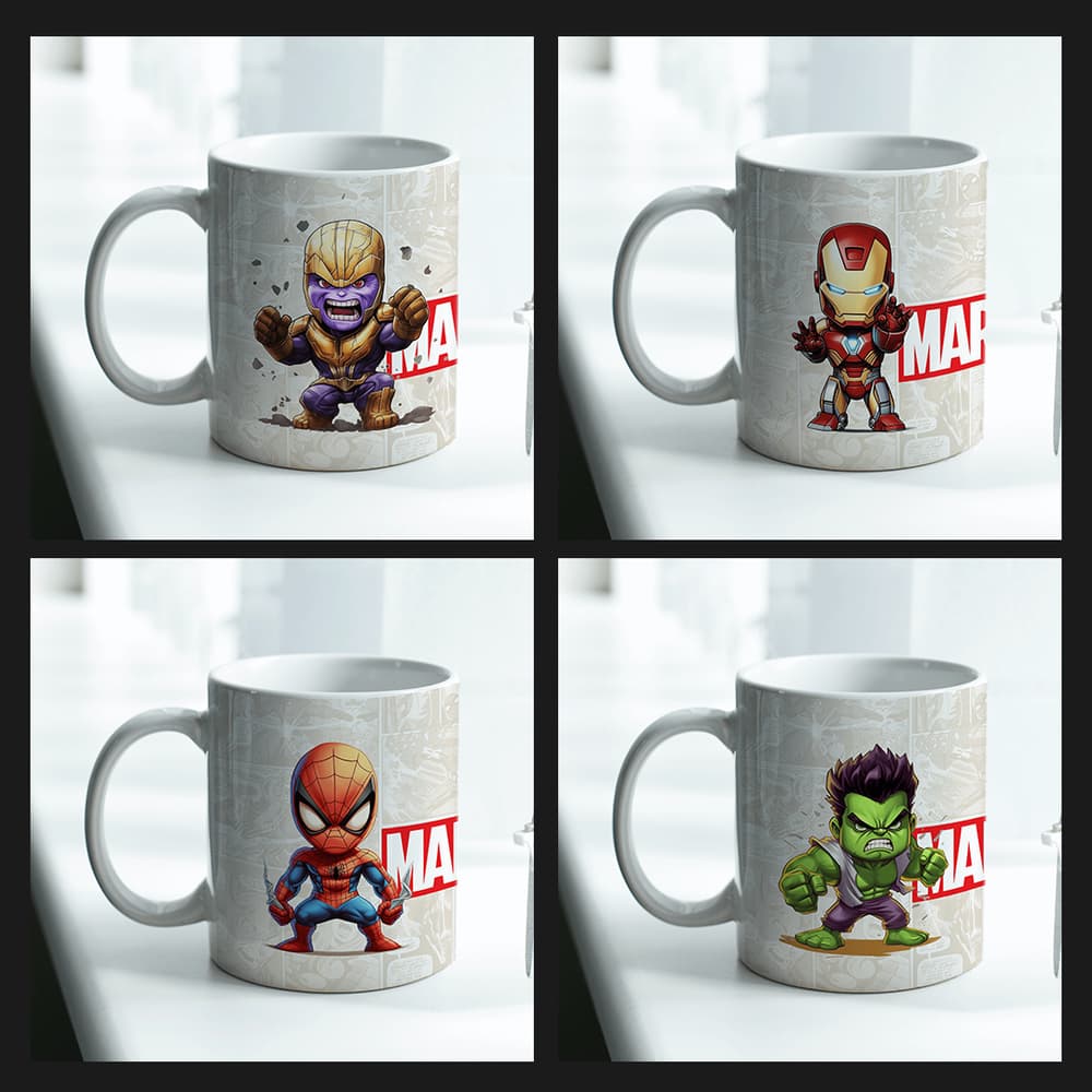 Marvel 4 mugs offer  